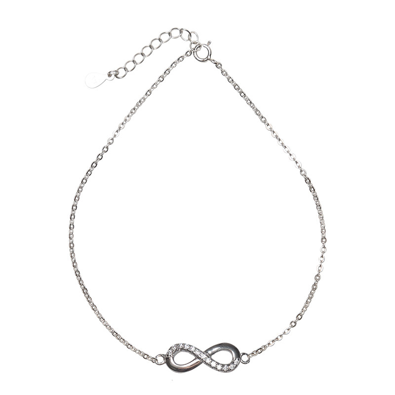 پابند نقره زنانه شهر جواهر مدل SJS-AN028