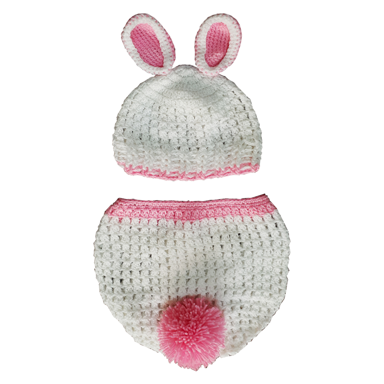 کلاه و شرت بچگانه بافتنی مدل خرگوش