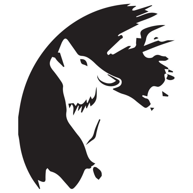 برچسب بدنه خودرو طرح Big Wolf