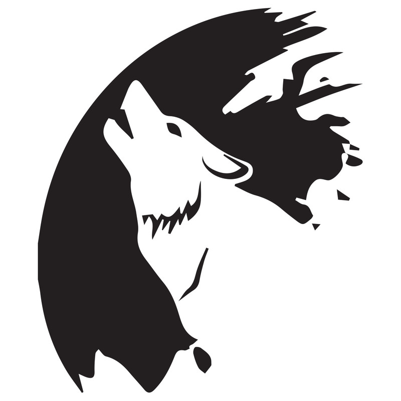 برچسب بدنه خودرو طرح Big Wolf