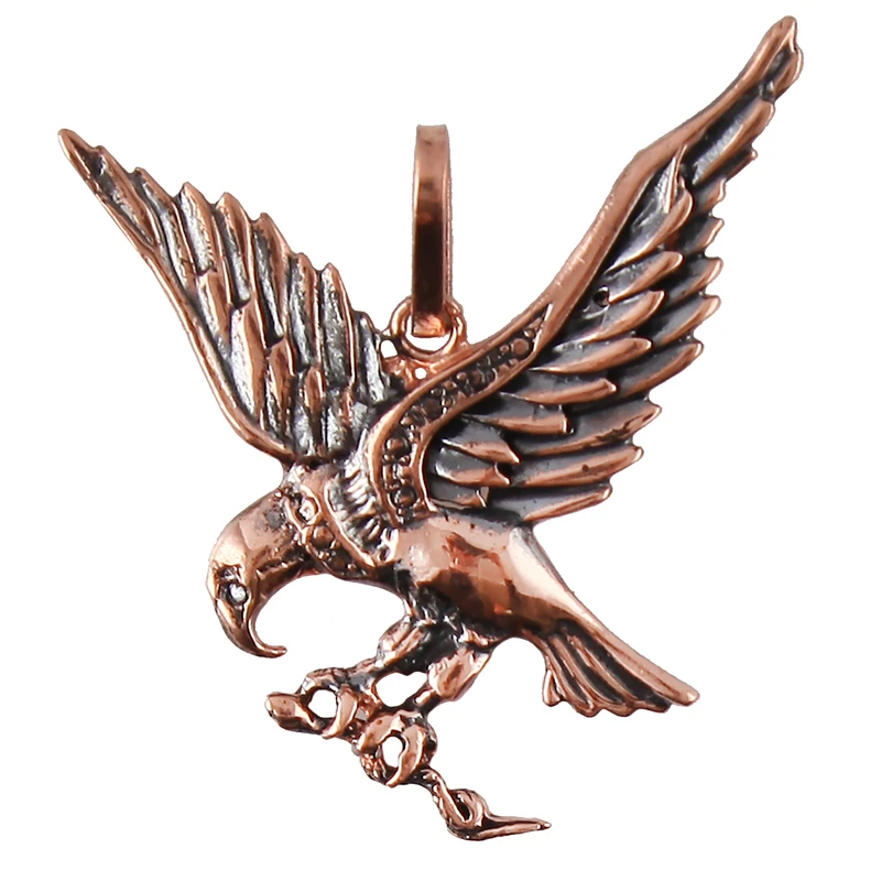 آویز گردنبند مسی گالری مثالین طرح عقاب کد 149223