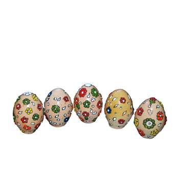 تخم مرغ تزئینی مدل گلبرگ مجموعه 5 عددی