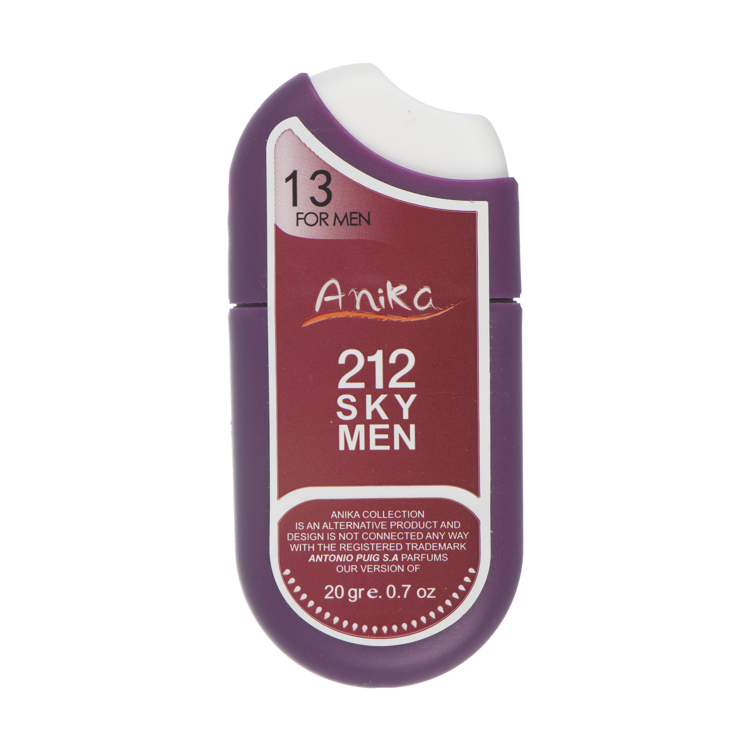 عطر جیبی مردانه آنیکا مدل Sky men 212 حجم 20 میلی لیتر