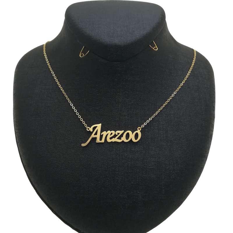 گردنبند نقره زنانه طرح آرزو کد 001