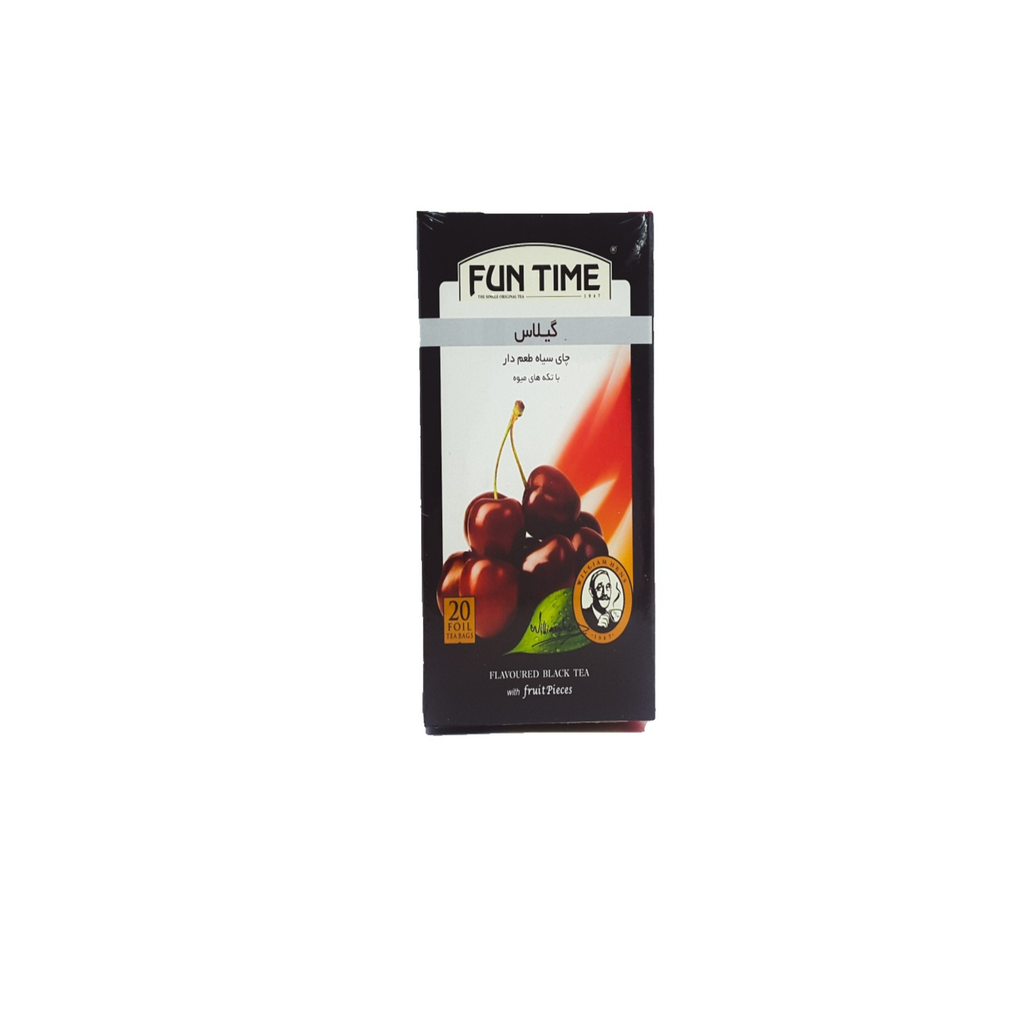 چای سیاه با طعم گیلاس فان تایم بسته 20 عددی