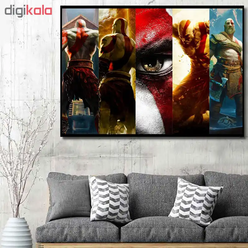 تابلو شاسی گالری استاربوی طرح God Of War مدل خدای جنگ 01