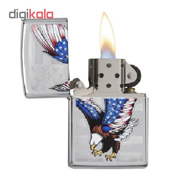 فندک زیپو مدل Eagle flag کد 28449