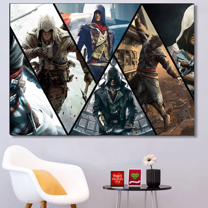 تابلو شاسی گالری استاربوی طرح Assassins Creed مدل بازی 13
