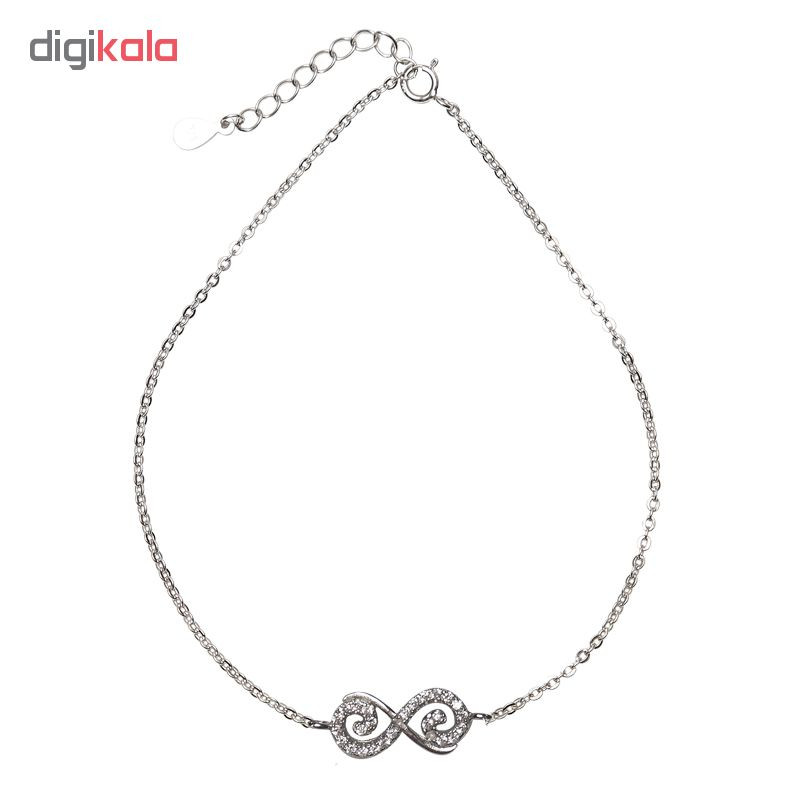 پابند نقره زنانه شهر جواهر مدل SJS-AN042