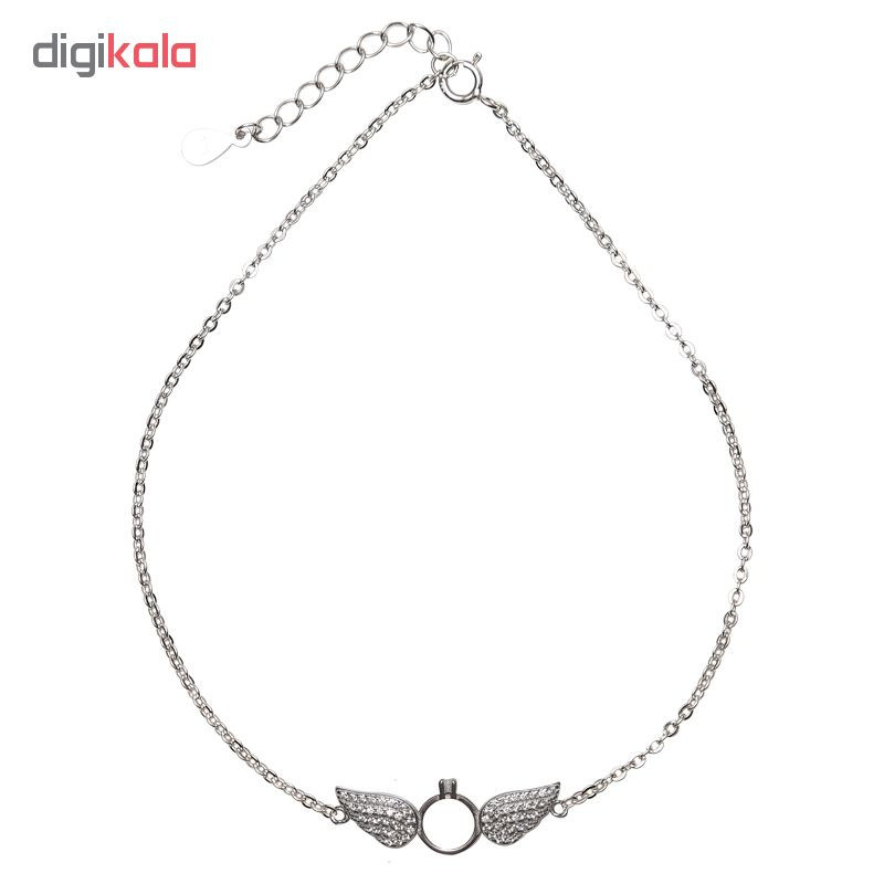 پابند نقره زنانه شهر جواهر مدل SJS-AN044