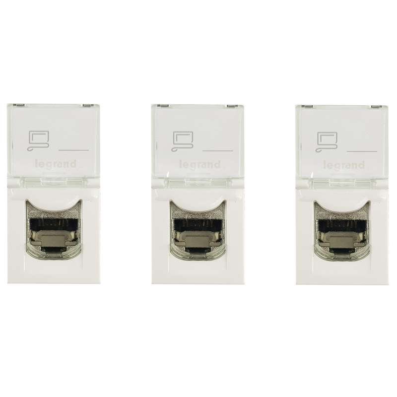 کیستون CAT6 لگراند مدل موزاییک بسته 3 عددی کیستون CAT6 لگراند مدل موزاییک بسته 3 عددی