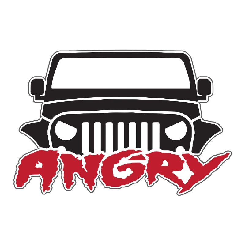 برچسب بدنه خودرو طرح Angry کد01