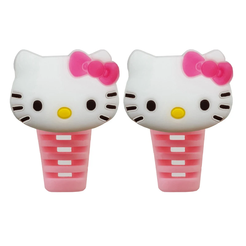 محافظ کابل شارژ طرح Hello Kitty کد B1 بسته دو عددی