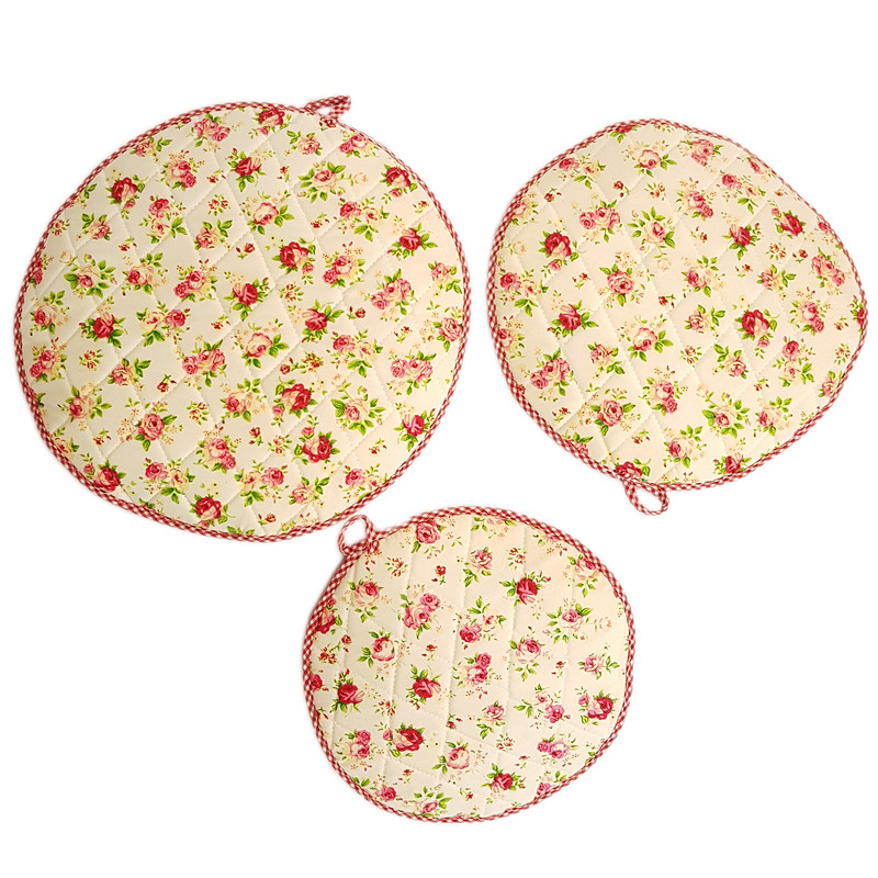 ست دم کنی 3 تکه طرح گل مدل SV305