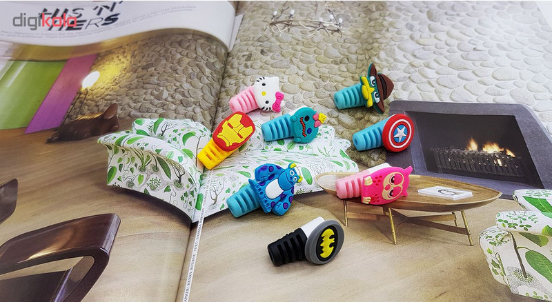 محافظ کابل شارژ طرح Batman کد B1 بسته دو عددی