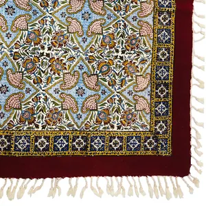 پارچه قلمکار علا سایز 80 × 80 سانتی‌متر مدل 101 3024