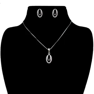 نیم ست نقره آی جواهر طرح کویین کد 77209NN