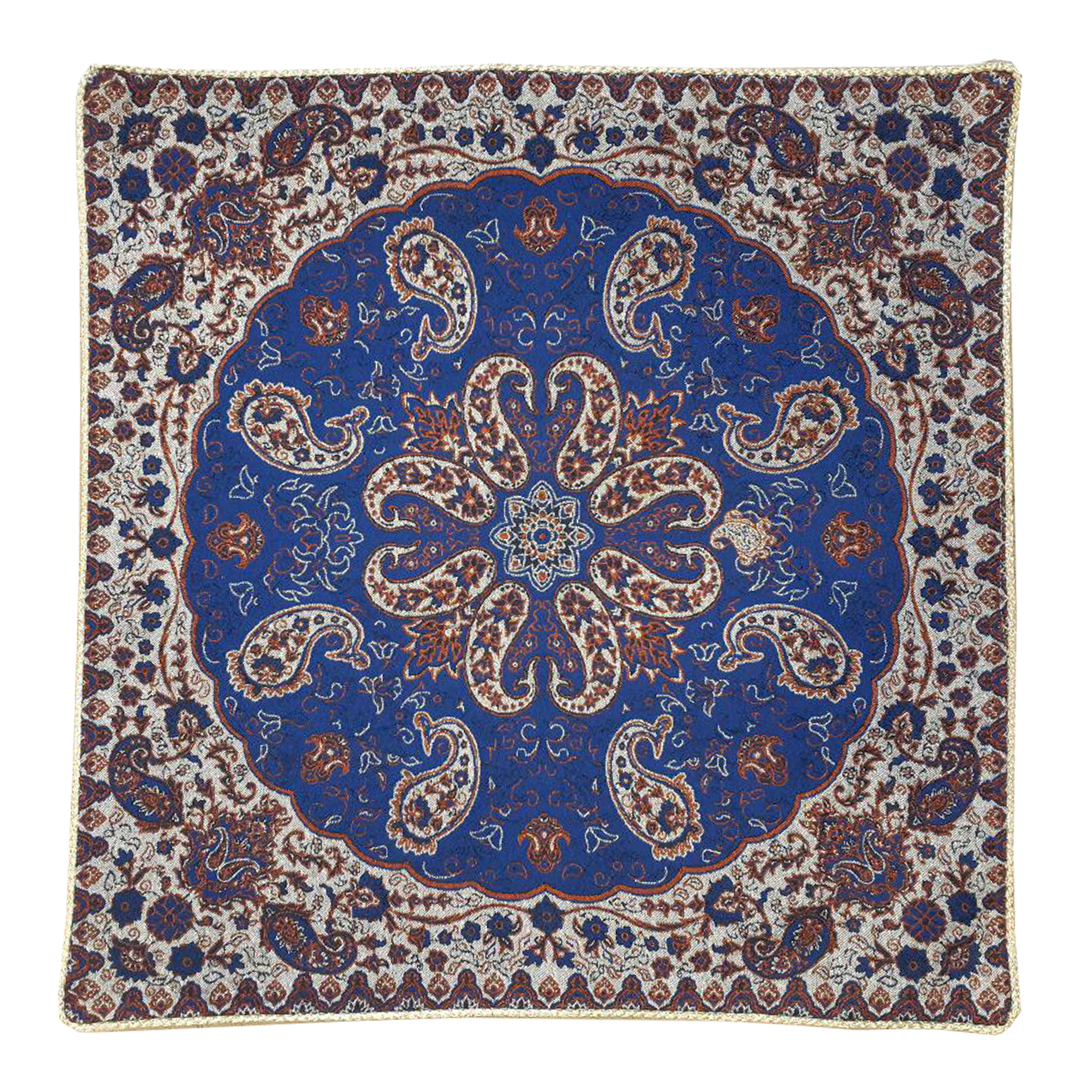 رومیزی ترمه طرح نسترن مدل NSORMEH46/46CH