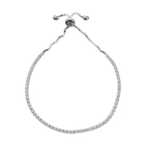 دستبند نقره آی جواهر طرح سامانتا کد 77217D