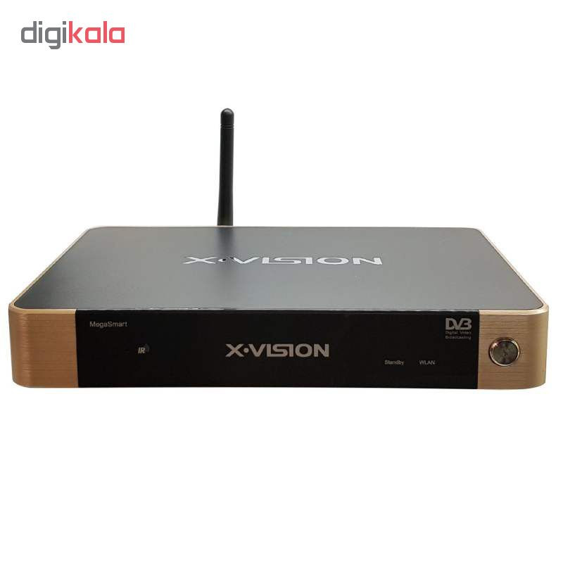 اندروید باکس ایکس ویژن مدل XSMT-320k به همراه آنتن رومیزی پروویژن DVB-T601
