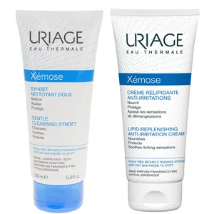 کرم مرطوب کننده و پاک کننده اوریاژ سری Xemose مدل Syndet به همراه کرم مرطوب کننده و ترمیم کننده صورت و بدن اوریاژ سری Xemose