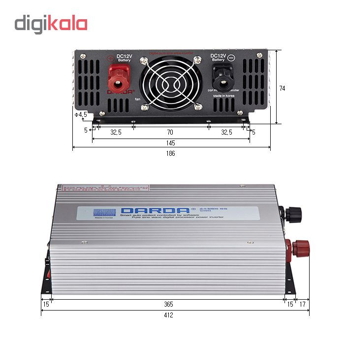 اینورتر داردا مدل KEY1015-1500W-12V اینورتر داردا مدل KEY1015-1500W-12V