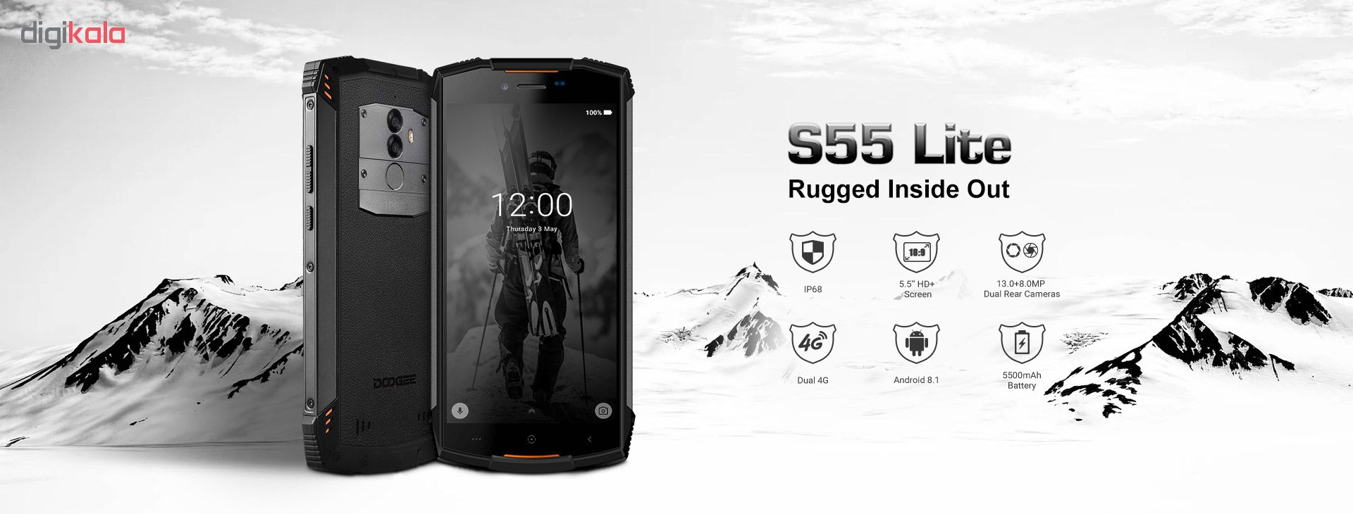 گوشی موبایل دوجی مدلS55 Lite دو سیم کارت