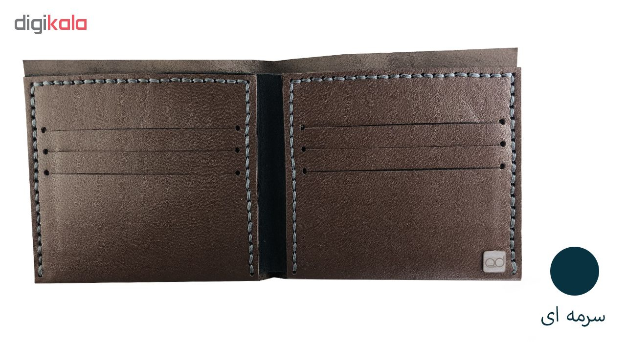 کیف پول چرم طبیعی ای دی گالری مدل G1-BR