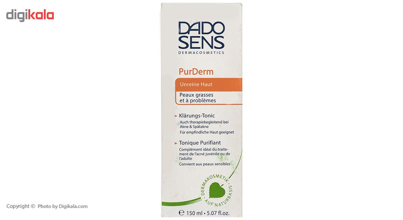 تونر پاکسازی ددوسنس سری Purderm حجم 150 میلی‌لیتر