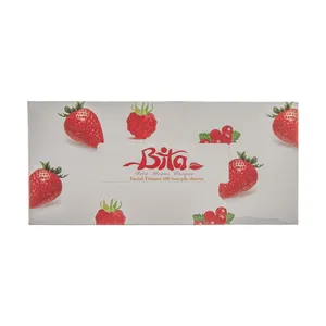 دستمال کاغذی 100 برگ بی تا طرح توت فرنگی