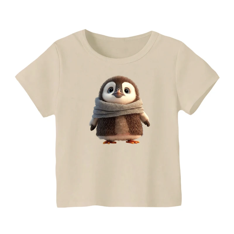تی شرت آستین کوتاه بچگانه مدل پنگوئن کد ۱۱