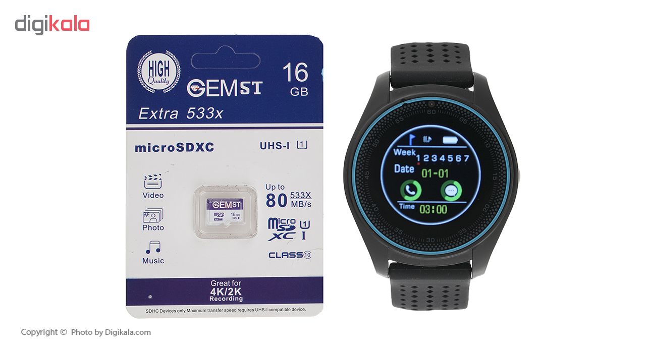 ساعت هوشمند اسمارت 2030 مدل S-009 به همراه کارت حافظه 16 گیگابایتی