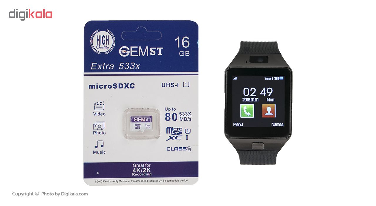 ساعت هوشمند اسمارت بیسون مدل SB-01 به همراه کارت حافظه 16 گیگابایتی پیشنویس خودکار