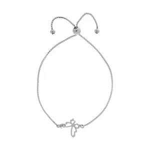 دستبند نقره زنانه آی جواهر طرح پروانه کد 77254D