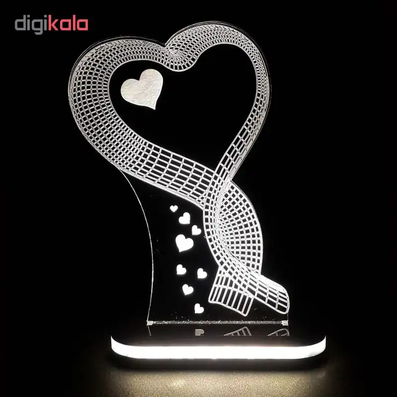 چراغ خواب طرح قلب کد 1077