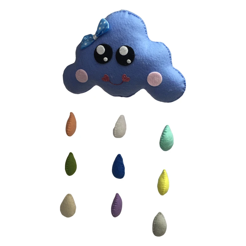 آویز اتاق کودک طرح ابر بارانی مدل Q101