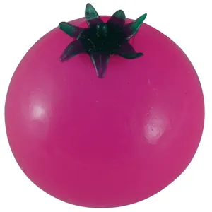 توپ بازی ضد استرس مدل Small Leafy Tomatoes Pink