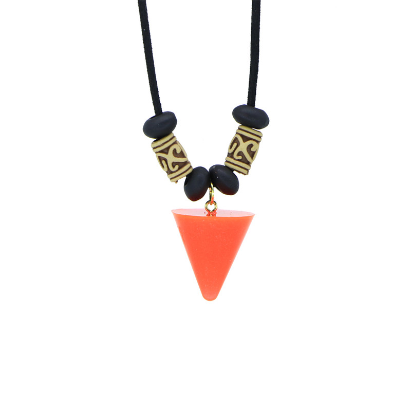 گردنبند رزین زنانه طرح مخروطی کد 1046-p