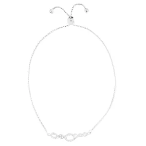 دستبند نقره زنانه آی جواهر طرح فانتزی کد 77274D