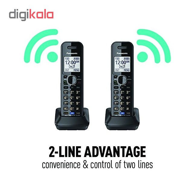 گوشی اضافه بی سیم دوخط پاناسونیک مدل KX-TGA950 (مخصوص مدل های دوخط KX-TG9541_KX-TG9542_KX-TG9581_KX-TG9582)