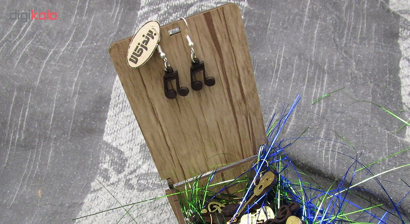 گوشواره برندزکالا طرح نت دولا چنگ مدل BK-348 تک سایز گوشواره برندزکالا طرح نت دولا چنگ مدل BK-348 تک سایز