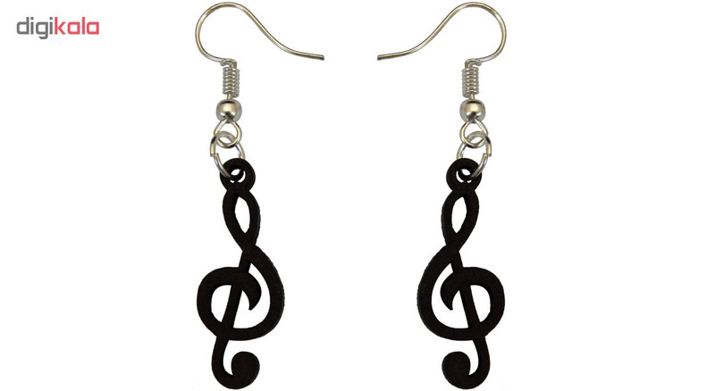 گوشواره برندزکالا طرح نت سل مدل BK-349 تک سایز گوشواره برندزکالا طرح نت سل مدل BK-349 تک سایز