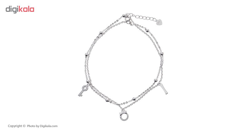 پابند نقره آی جواهر طرح پرنسس کد 77285D پابند نقره آی جواهر طرح پرنسس کد 77285D