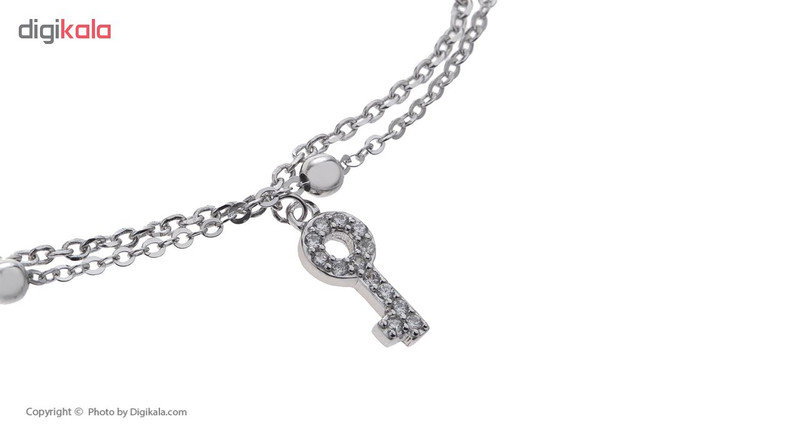 پابند نقره آی جواهر طرح پرنسس کد 77285D پابند نقره آی جواهر طرح پرنسس کد 77285D