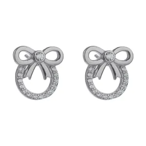 گوشواره نقره آی جواهر طرح پاپیون کد 77300SGU