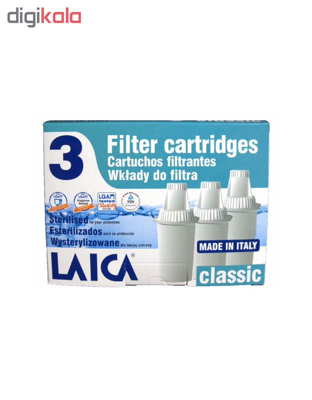 فیلتر پارچ تصفیه آب لایکا مدل classic بسته 3 عددی