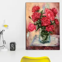 تابلو شاسی گالری استاربوی طرح گل رز مدل Art 38