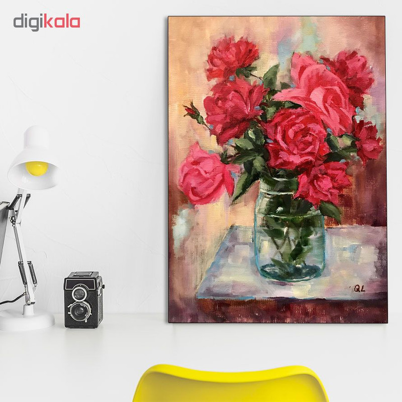 تابلو شاسی گالری استاربوی طرح گل رز مدل Art 38