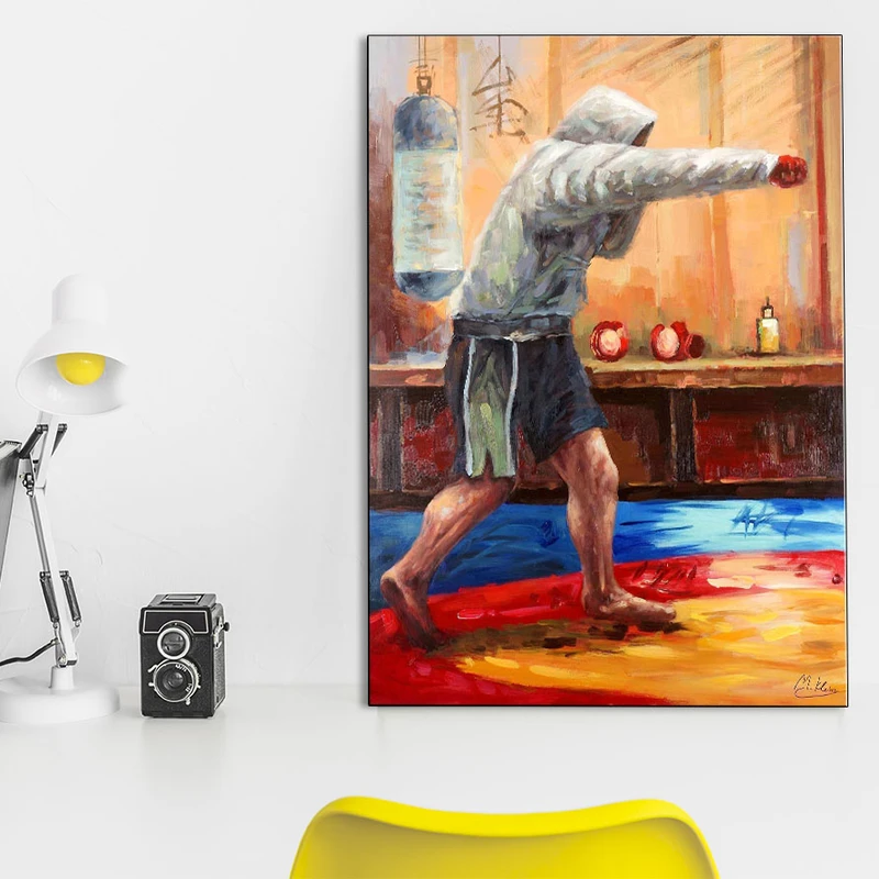تابلو شاسی گالری استاربوی طرح بوکسور مدل Art 42
