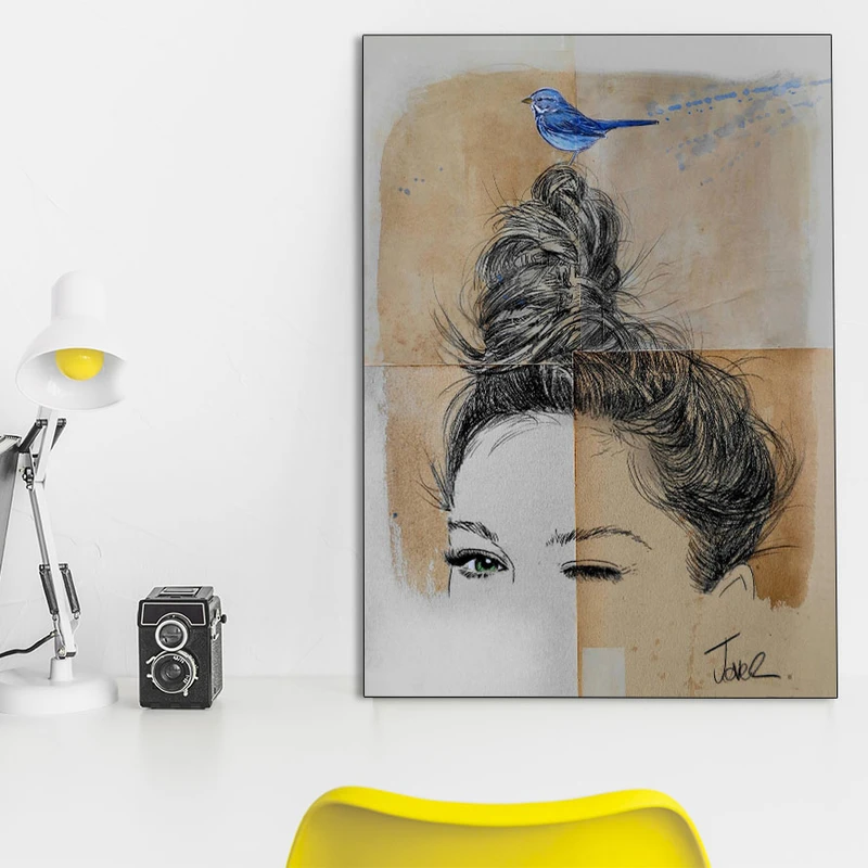 تابلو شاسی گالری استاربوی طرح پرتره مدل Art 45